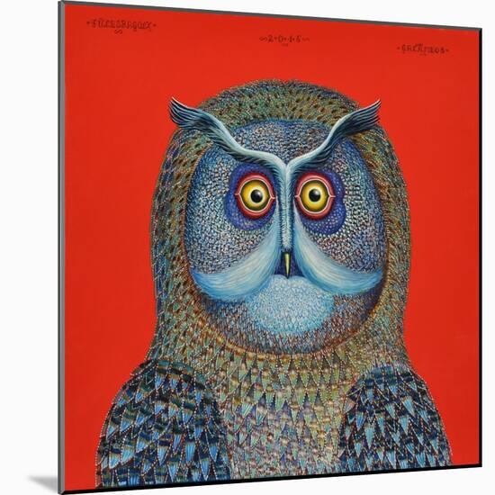 Long-Eared Owl, 2015-Tamas Galambos-Mounted Giclee Print