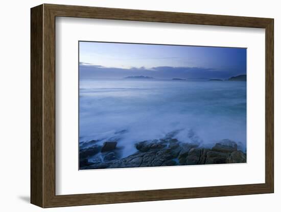 Long Exposure at the Coast of Baiona, Galicia, Spain-ruivalesousa-Framed Photographic Print