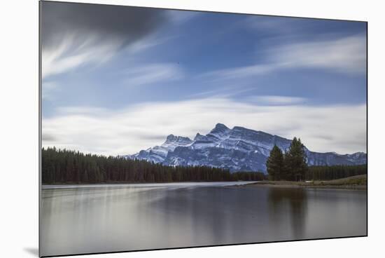 Long exposure landscape of the Two Jack Lake in the Banff National Park, UNESCO World Heritage Site-JIA JIAHE-Mounted Photographic Print