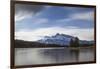 Long exposure landscape of the Two Jack Lake in the Banff National Park, UNESCO World Heritage Site-JIA JIAHE-Framed Photographic Print