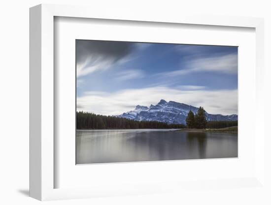 Long exposure landscape of the Two Jack Lake in the Banff National Park, UNESCO World Heritage Site-JIA JIAHE-Framed Photographic Print