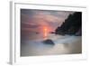 Long Exposure of a Colorful Sunrise Above Praia Do Cedrinho Beach-Alex Saberi-Framed Photographic Print