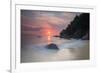 Long Exposure of a Colorful Sunrise Above Praia Do Cedrinho Beach-Alex Saberi-Framed Photographic Print