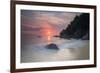 Long Exposure of a Colorful Sunrise Above Praia Do Cedrinho Beach-Alex Saberi-Framed Photographic Print