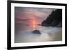 Long Exposure of a Colorful Sunrise Above Praia Do Cedrinho Beach-Alex Saberi-Framed Photographic Print