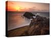 Long Exposure of Buraco Da Raquel Rock Formation on Fernando De Noronha at Sunrise-Alex Saberi-Stretched Canvas