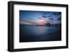 Long exposure of Clearwater Beach Pier, Florida. At sunset-Sheila Haddad-Framed Photographic Print