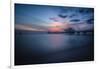 Long exposure of Clearwater Beach Pier, Florida. At sunset-Sheila Haddad-Framed Photographic Print