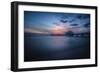 Long exposure of Clearwater Beach Pier, Florida. At sunset-Sheila Haddad-Framed Photographic Print