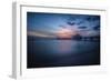 Long exposure of Clearwater Beach Pier, Florida. At sunset-Sheila Haddad-Framed Photographic Print