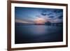 Long exposure of Clearwater Beach Pier, Florida. At sunset-Sheila Haddad-Framed Photographic Print