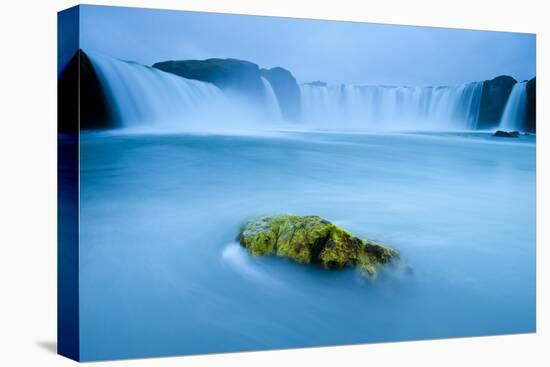 Long Exposure Of Godafoss Waterfall, Iceland-Inaki Relanzon-Stretched Canvas