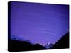 Long Exposure of Night Sky over Aoraki Mount Cook National Park, UNESCO World Heritage Site, South -Ben Pipe-Stretched Canvas