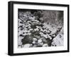 Long exposure of river in winter in Squamish, British Columbia, Canada-Kristin Piljay-Framed Photographic Print