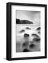 Long Exposure of Sea, with Rocks in Foreground, Bagh Dhail Mor, Isle of Lewis, Scotland, UK-Peter Cairns-Framed Photographic Print