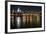 Long Exposure of St Paul's Cathedral in London at Night with Reflections in River Thames-Veneratio-Framed Photographic Print