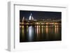 Long Exposure of St Paul's Cathedral in London at Night with Reflections in River Thames-Veneratio-Framed Photographic Print