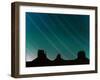 Long Exposure of Star Trails in Night Sky, Arizona Utah Border, USA-Angelo Cavalli-Framed Photographic Print