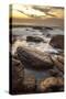 Long Exposure of Surf and Rocks at Sunrise, Tangalle, Sri Lanka, Indian Ocean, Asia-Charlie-Stretched Canvas