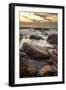 Long Exposure of Surf and Rocks at Sunrise, Tangalle, Sri Lanka, Indian Ocean, Asia-Charlie-Framed Photographic Print