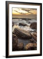 Long Exposure of Surf and Rocks at Sunrise, Tangalle, Sri Lanka, Indian Ocean, Asia-Charlie-Framed Photographic Print