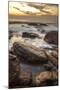 Long Exposure of Surf and Rocks at Sunrise, Tangalle, Sri Lanka, Indian Ocean, Asia-Charlie-Mounted Photographic Print