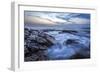 Long Exposure of Surf and Rocks at Sunrise, Tangalle, Sri Lanka, Indian Ocean, Asia-Charlie-Framed Photographic Print