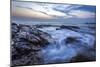 Long Exposure of Surf and Rocks at Sunrise, Tangalle, Sri Lanka, Indian Ocean, Asia-Charlie-Mounted Photographic Print