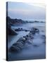 Long Exposure of Surf and Rocks at Sunrise, Tangalle, Sri Lanka, Indian Ocean, Asia-Charlie Harding-Stretched Canvas