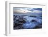 Long Exposure of Surf and Rocks at Sunrise, Tangalle, Sri Lanka, Indian Ocean, Asia-Charlie-Framed Photographic Print