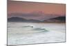 Long Exposure of Surfers Enjoy the Wave on Praia Da Joaquina Beach-Alex Saberi-Mounted Photographic Print