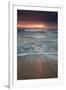 Long Exposure of the Sea on Mole Beach on Florianopolis Island at Sunrise-Alex Saberi-Framed Photographic Print