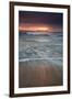 Long Exposure of the Sea on Mole Beach on Florianopolis Island at Sunrise-Alex Saberi-Framed Photographic Print