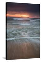 Long Exposure of the Sea on Mole Beach on Florianopolis Island at Sunrise-Alex Saberi-Stretched Canvas