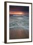 Long Exposure of the Sea on Mole Beach on Florianopolis Island at Sunrise-Alex Saberi-Framed Photographic Print