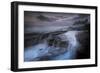 Long Exposure of Tidal Water Flowing Off Rocks-Benjamin Barthelemy-Framed Photographic Print