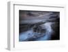 Long Exposure of Tidal Water Flowing Off Rocks-Benjamin Barthelemy-Framed Photographic Print