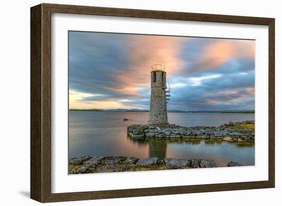 Long Exposure on Ballycurrin Lighthouse-Philippe Sainte-Laudy-Framed Photographic Print