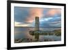 Long Exposure on Ballycurrin Lighthouse-Philippe Sainte-Laudy-Framed Photographic Print