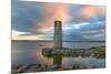 Long Exposure on Ballycurrin Lighthouse-Philippe Sainte-Laudy-Mounted Photographic Print