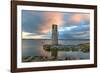 Long Exposure on Ballycurrin Lighthouse-Philippe Sainte-Laudy-Framed Photographic Print