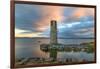 Long Exposure on Ballycurrin Lighthouse-Philippe Sainte-Laudy-Framed Photographic Print