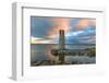 Long Exposure on Ballycurrin Lighthouse-Philippe Sainte-Laudy-Framed Photographic Print