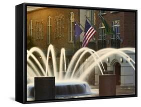 Long Exposure on Fountain, Charleston, South Carolina, USA-Adam Jones-Framed Stretched Canvas