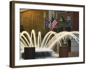 Long Exposure on Fountain, Charleston, South Carolina, USA-Adam Jones-Framed Photographic Print