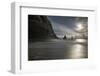 Long Exposure on Reynisfjara Beach in Iceland, Backlight-Niki Haselwanter-Framed Photographic Print