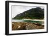 Long Exposure Panoramic Shot of the Beach Mjelle in Northern Norway-Lamarinx-Framed Premium Photographic Print