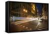 Long-Exposure Photography at Night, Manhattan, New York, Usa-Benjamin Engler-Framed Stretched Canvas