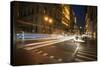 Long-Exposure Photography at Night, Manhattan, New York, Usa-Benjamin Engler-Stretched Canvas