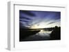 Long-Exposure Photography, Lake with Cloud Cover, Water Reflection-Benjamin Engler-Framed Photographic Print